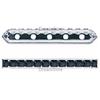 Dreamtime Crystal DC 77730 Rondelle Spacer Bars 5 Hole Jet/Silver